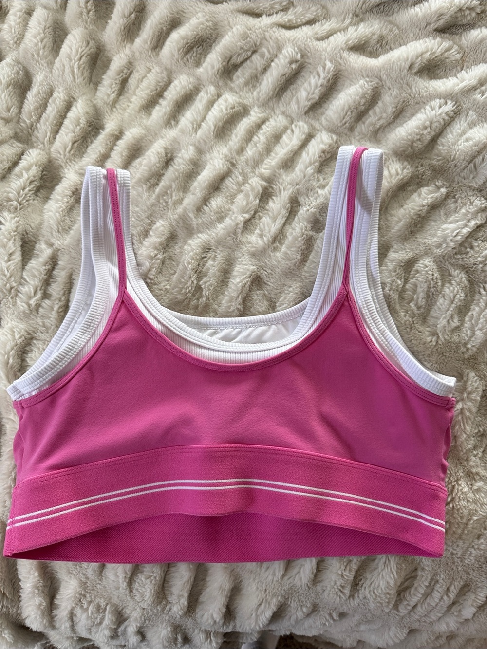 Alo Better Together Bra- Paradise Pink - Picture 3 of 5
